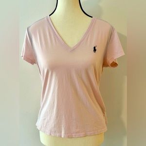 POLO RALPH LAUREN T-SHIRT SHORT SLEEVE PINK MEDIUM